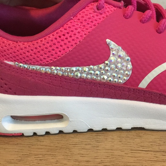 Nike Air Max Thea with Swarovski crystals. Sz 7.5 - Picture 14 of 16